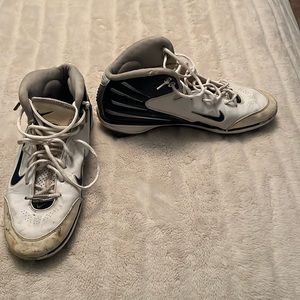 Nike DryFit Cleats Navy and White Shoes